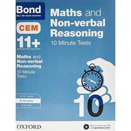 Bond 11+: Maths & Non-verbal Reasoning CEM 10 Minute Tests: 9-10 ... by Bond 11+