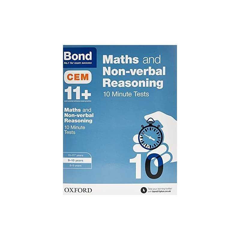 Bond 11+: Maths & Non-verbal Reasoning CEM 10 Minute Tests: 9-10 ... by Bond 11+