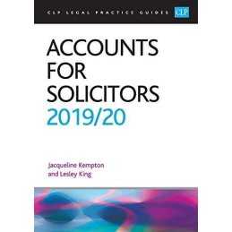 Accounts for Solicitors 2019/2020 (CLP Legal Practice Guides) by Jacqui Kempton