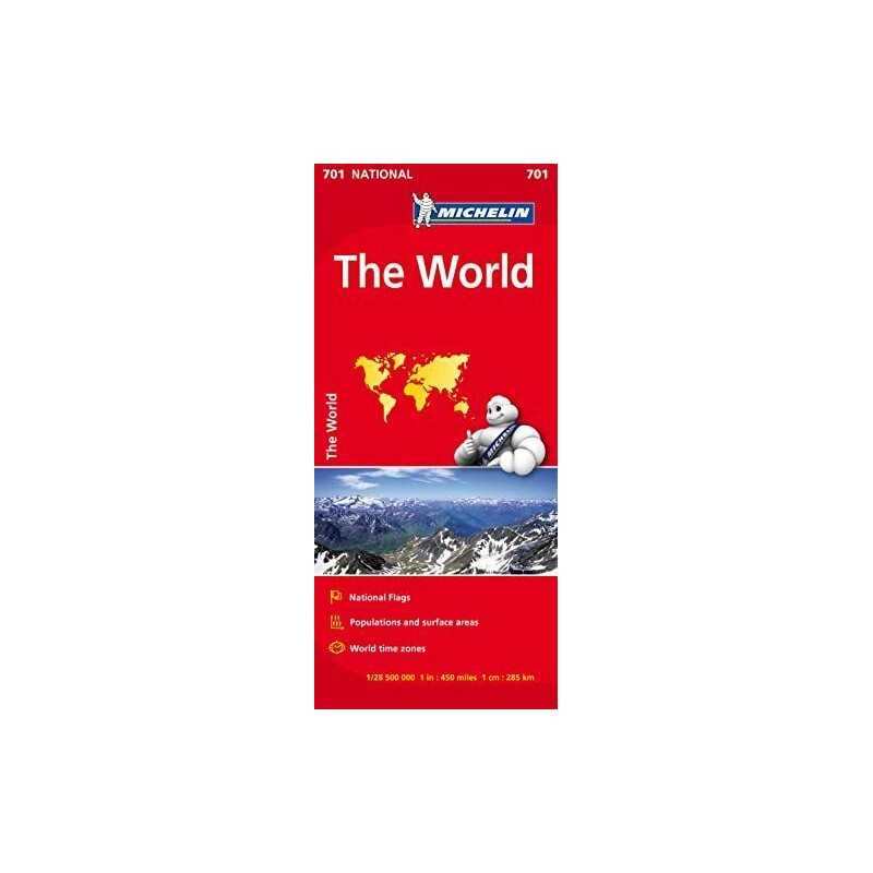 The World - Michelin National Map 701: Map (Michelin National Maps) by Michelin