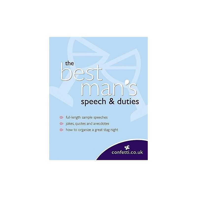 Confetti: The Best Mans Speech & Duties by confetti.co.uk Paperback Book The