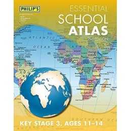 Philips Essential School Atlas (Philips World Atlas) by Philips Maps Book The