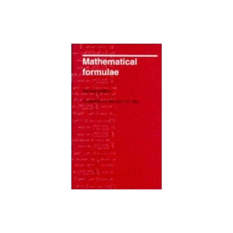 Mathematical Formulae by May, A. J. C. Paperback Book