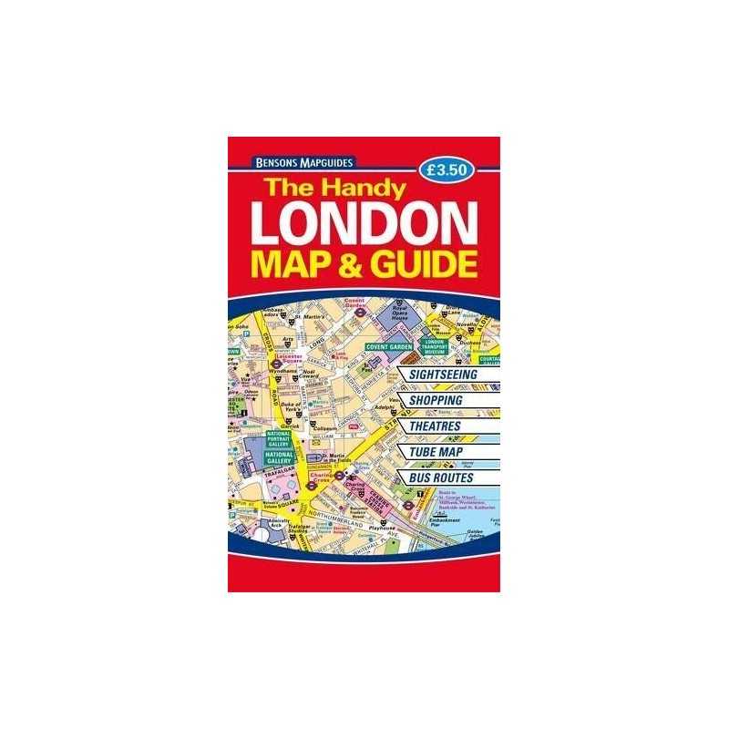 The Handy London Map and Guide by Bensons MapGuides Book