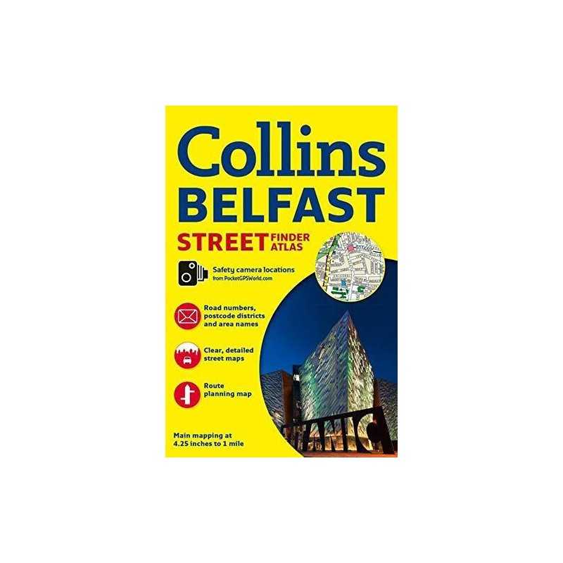 Collins Belfast Streetfinder Colour Atlas by Collins Maps Book  Fast
