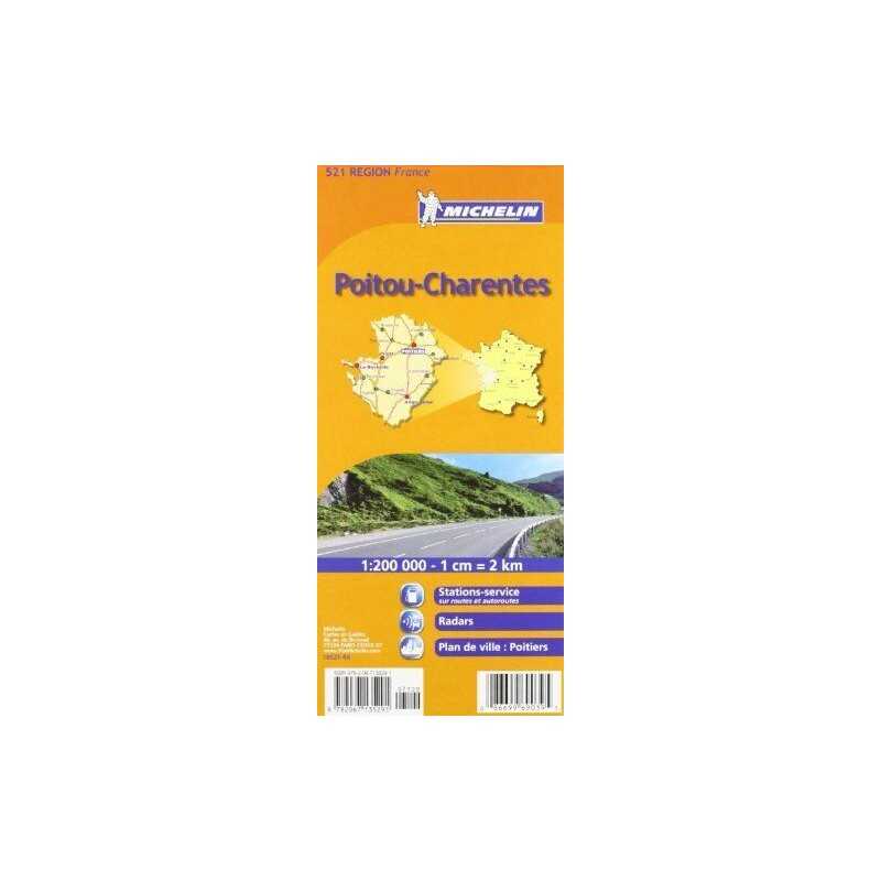 Poitou-Charentes Michelin Regional Map (Micheli... by Michelin Sheet map, folded