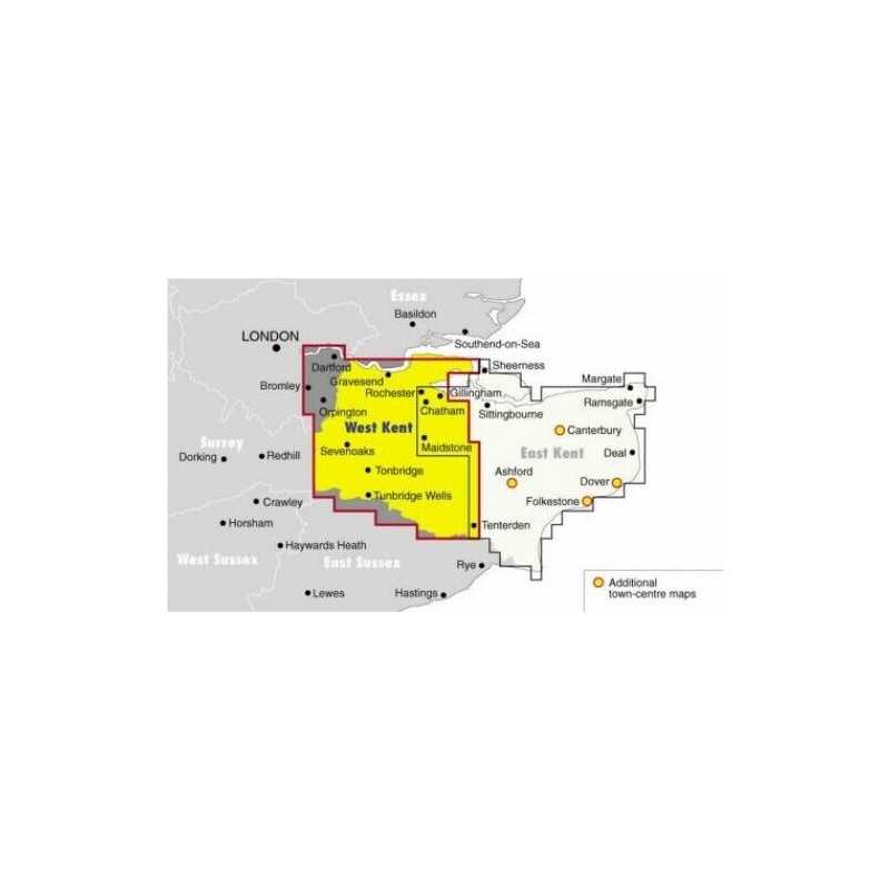Ordnance Survey West Kent Street Atlas (Ordnance Survey/ Philips S... Paperback