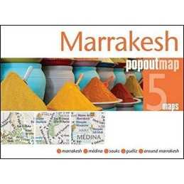 Marrakesh Popout Map - handy pocket size pop-up city map of Ma... by PopOut Maps