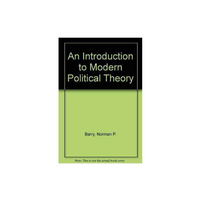 An Introduction to Modern Political Theory by Barry, Norman P. Paperback Book
