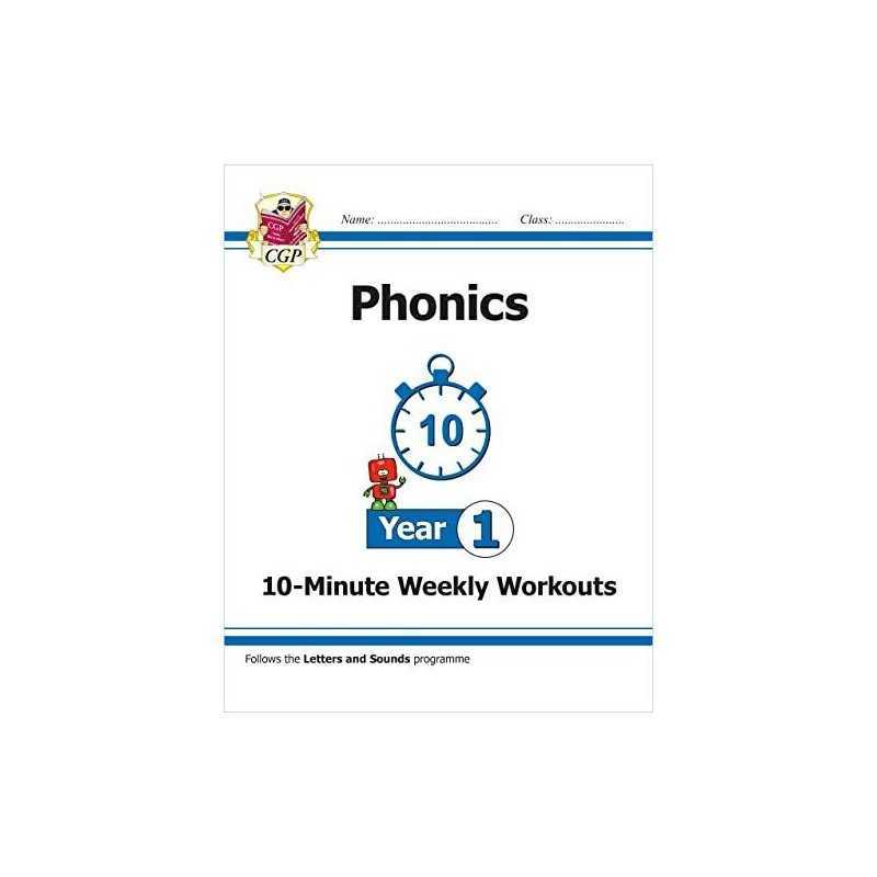 KS1 English 10-Minute Weekly Workouts: Phonics - Year 1: perfect... by CGP Books