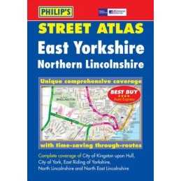 Philips Street Atlas East Yorkshire: Pocket (Ph... by Philips Sheet map, folded