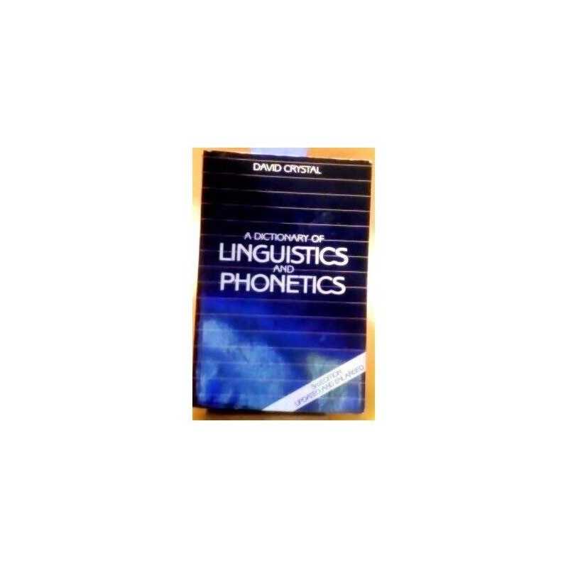 A Dictionary of Linguistics and Phonetics (Language Library) Paperback Book The