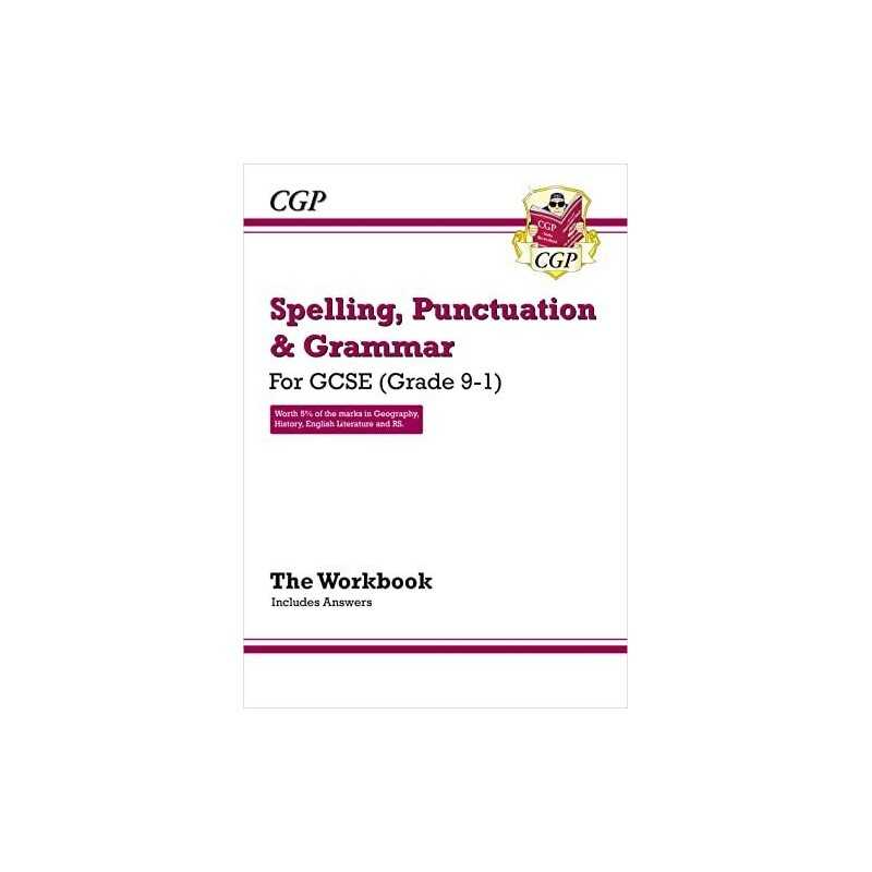 Spelling, Punctuation and Grammar for Grade 9-1 GCSE Workbook (... by Books, Cgp