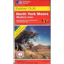 North York Moors: Western Area: Sheet 26... by Ordnance Survey Sheet map, folded