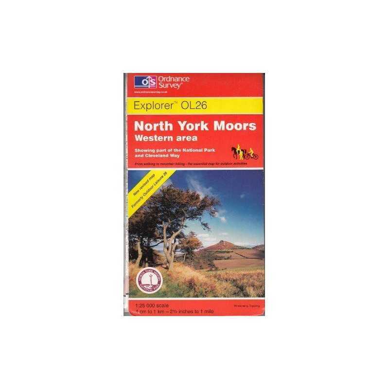 North York Moors: Western Area: Sheet 26... by Ordnance Survey Sheet map, folded