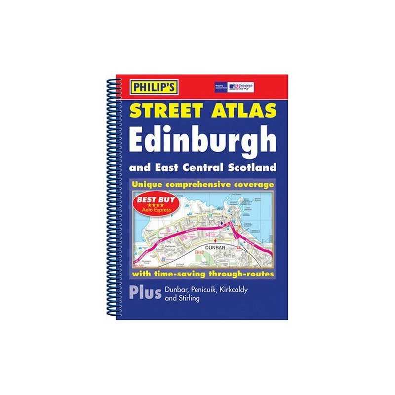 Philips Street Atlas Edinburgh and East Central Scot... by Philips Spiral bound