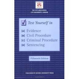 Test Yourself in Evidence, Civil Procedure,... by , The City Law Schoo Paperback