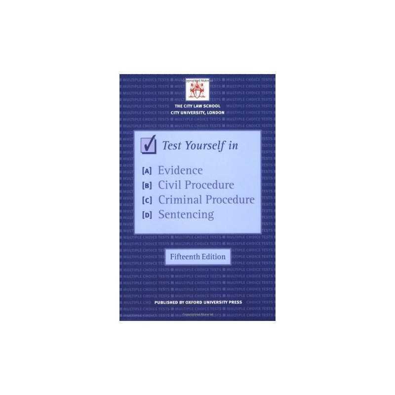 Test Yourself in Evidence, Civil Procedure,... by , The City Law Schoo Paperback