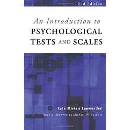 An Introduction to Psychological Tests and Scal... by Loewenthal, Kate Paperback