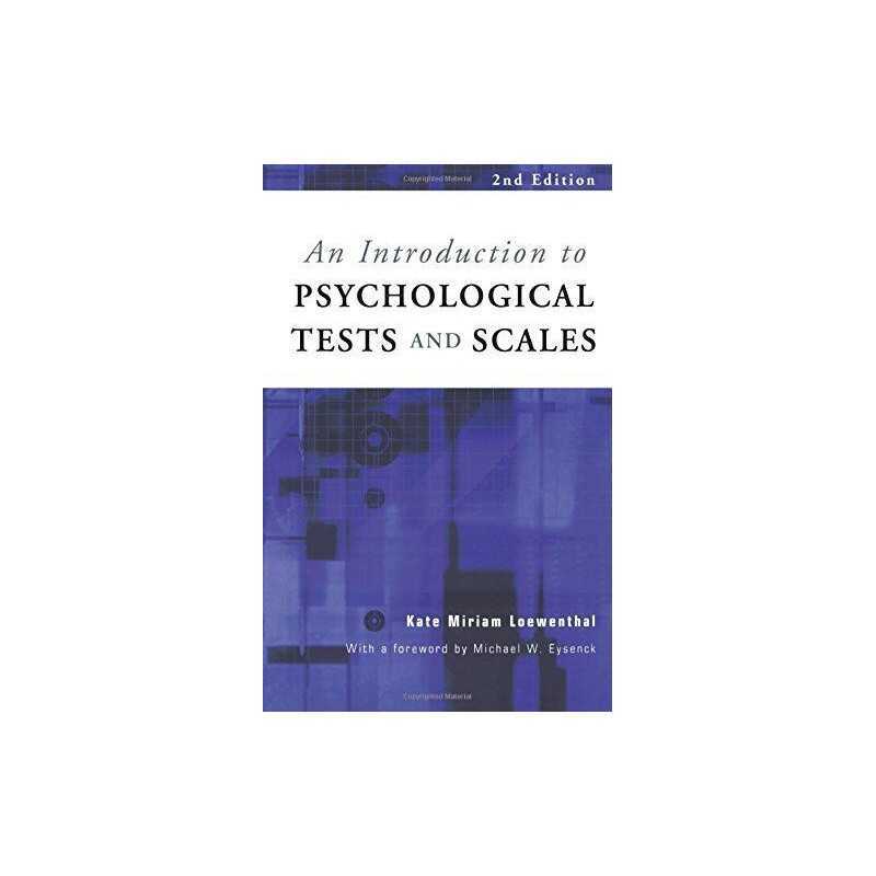 An Introduction to Psychological Tests and Scal... by Loewenthal, Kate Paperback
