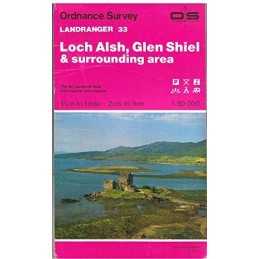 Loch Alsh, Glen Shiel and Loch Hourn (La... by Ordnance Survey Sheet map, folded