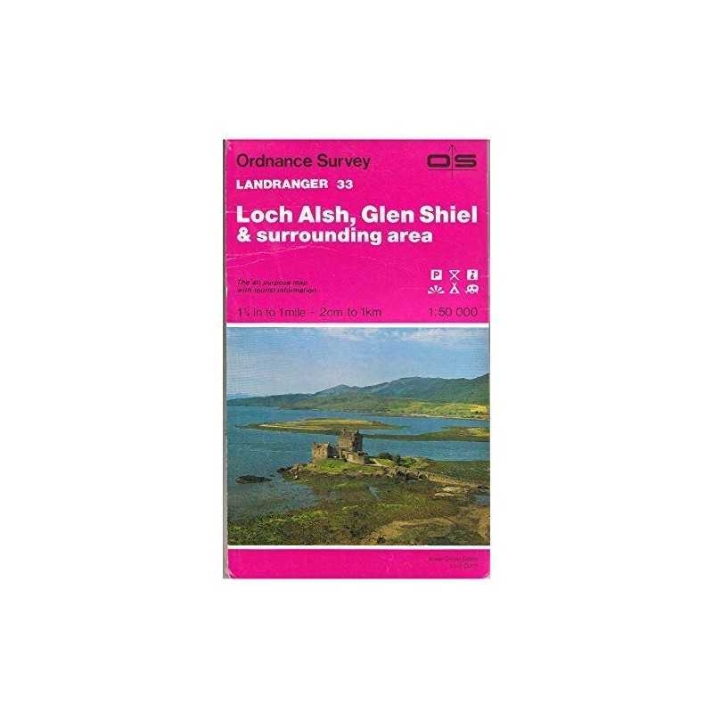 Loch Alsh, Glen Shiel and Loch Hourn (La... by Ordnance Survey Sheet map, folded