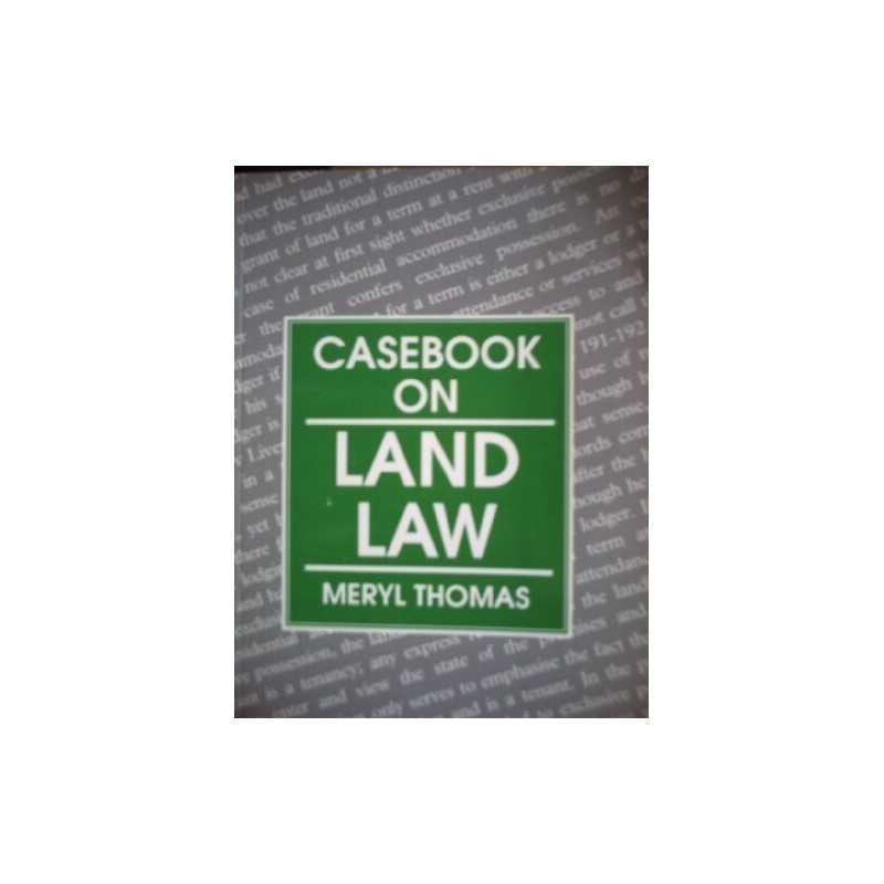 Casebook on Land Law (Cases & Materials) by Thomas, Meryl Paperback Book The