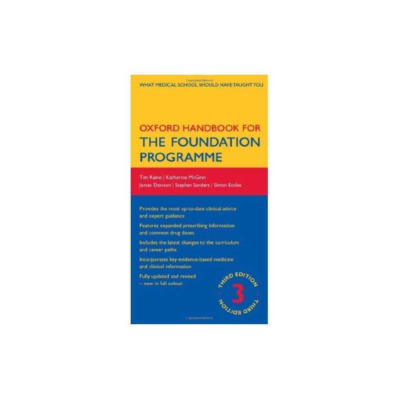 Oxford Handbook for the Foundation Programme (Oxfo... by Eccles, Simon Paperback