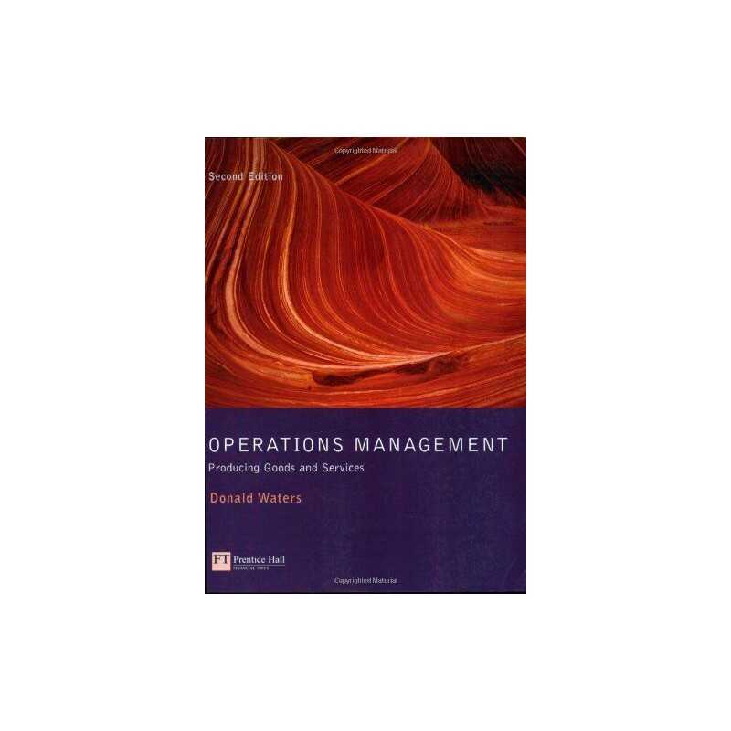 Operations Management: Producing Goods and Ser... by Waters, Mr Donald Paperback