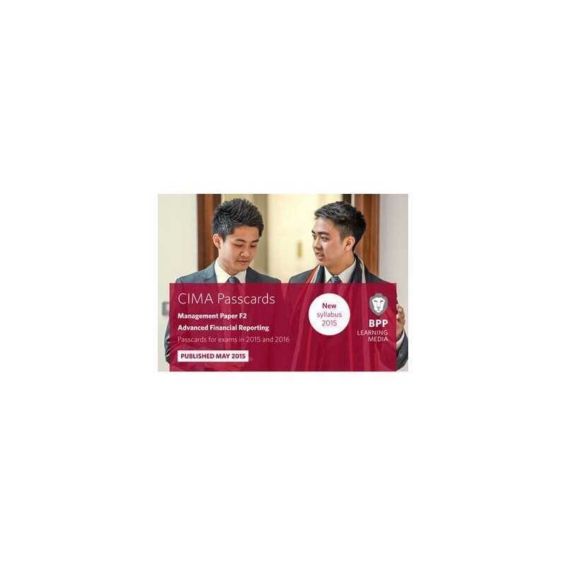 CIMA F2 Advanced Financial Reporting: Passcards by BPP Learning Media Book The