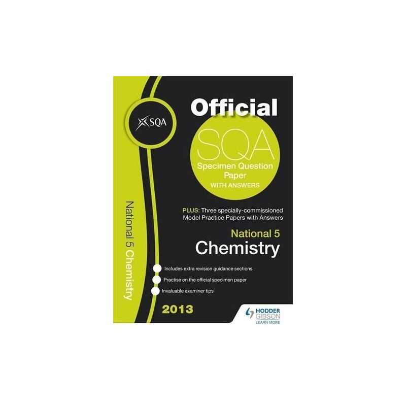 SQA Specimen Paper 2013 National 5 Chemistry (SQA Specimen Paper Natio... by Sqa