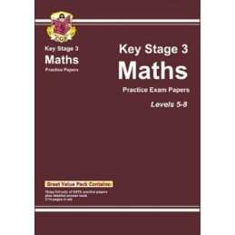 KS3 Maths Practice Papers - Levels 5-8: Levels 5-8 (Bo... by CGP Books Paperback