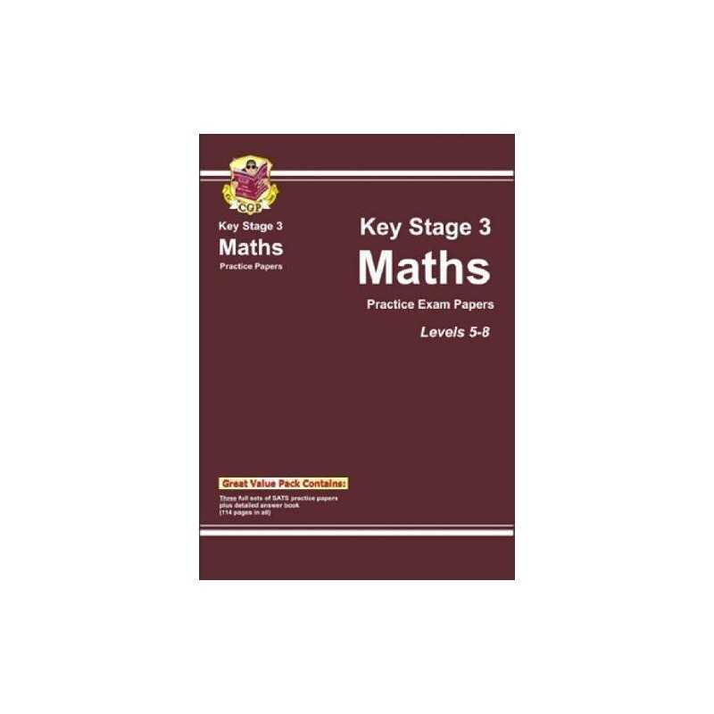 KS3 Maths Practice Papers - Levels 5-8: Levels 5-8 (Bo... by CGP Books Paperback