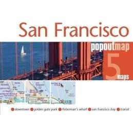 San Francisco PopOut Map: pop-up city street map of San Franci... by Popout Maps