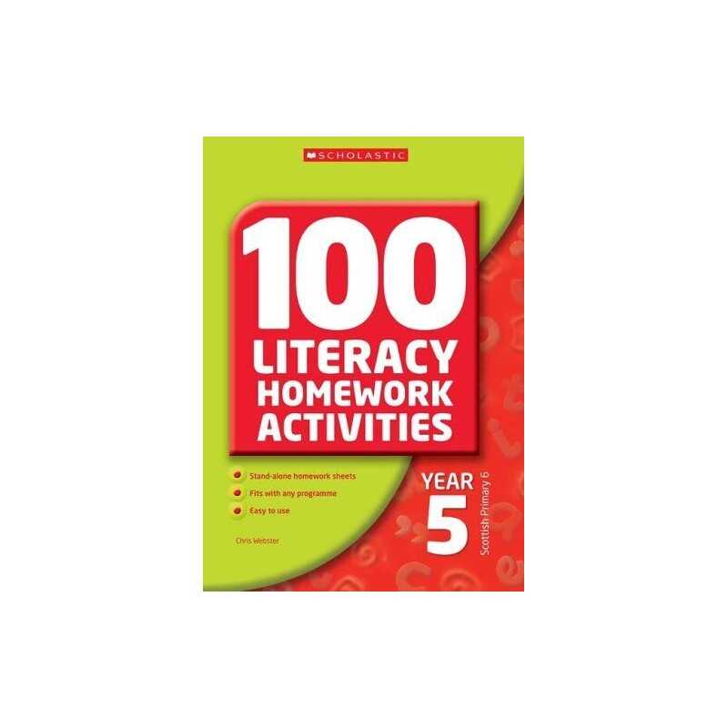 100 Literacy Homework Activities Year 5 by Webster, Chris Paperback Book The