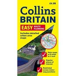 Easy Route Planning Map Britain by VARIOUS Sheet map, folded Book  Fast