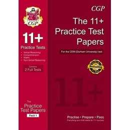 11+ Practice Papers for the CEM Test - Pack 1 (CGP 11+ CEM) by CGP Books Book