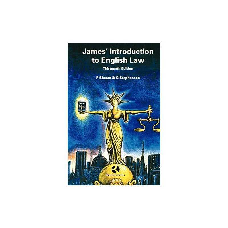 James Introduction to English Law by Shears, Peter Paperback Book