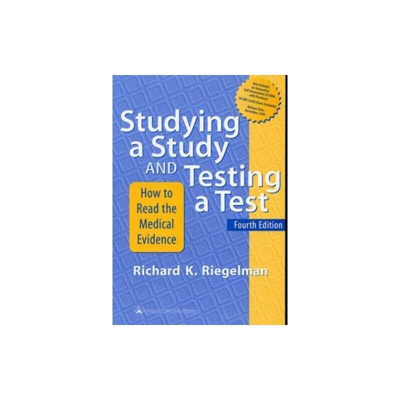 Studying a Study and Testing a Te... by Riegelman, Richard K Mixed media product
