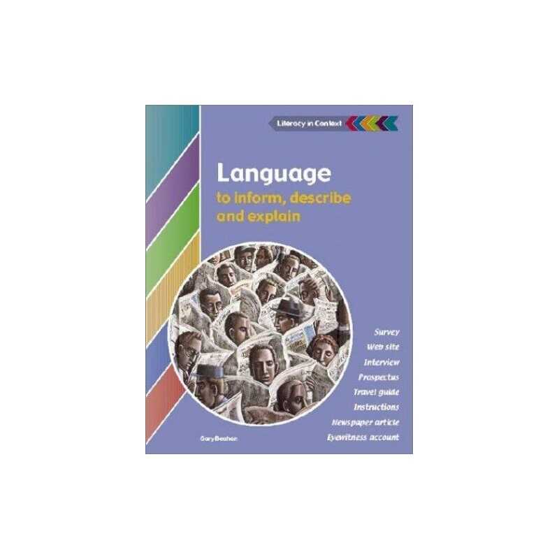 Language to Inform, Explain and Descri..., Beahan, Gary