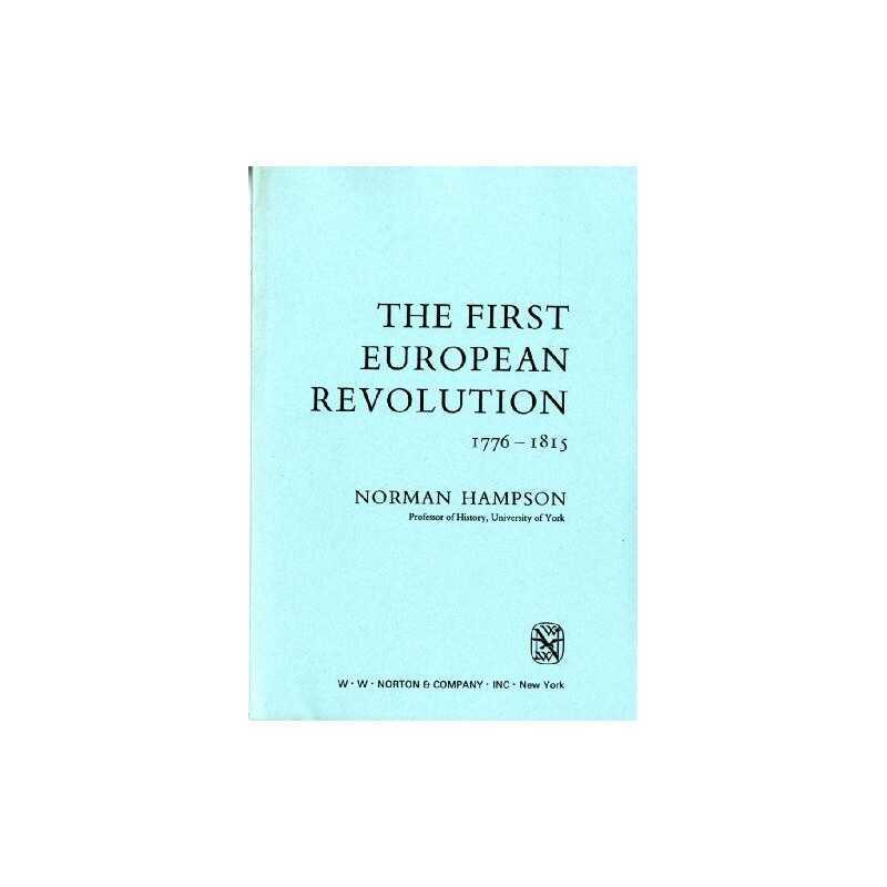 The First European Revolution, 1776..., Barraclough, Ge