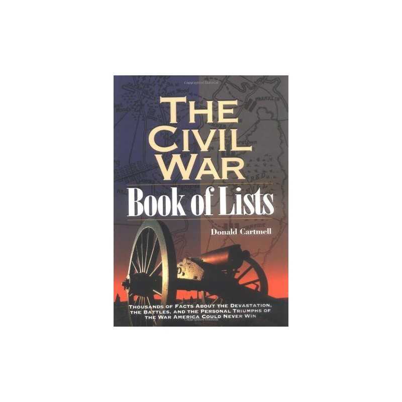 Civil War Book of Lists by Cartmell, Donald Paperback Book