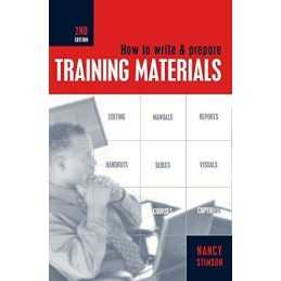 How to Write and Prepare Training Materials by STIMSON, Nancy Paperback Book The