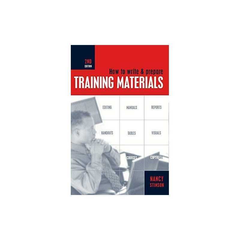 How to Write and Prepare Training Materials by STIMSON, Nancy Paperback Book The