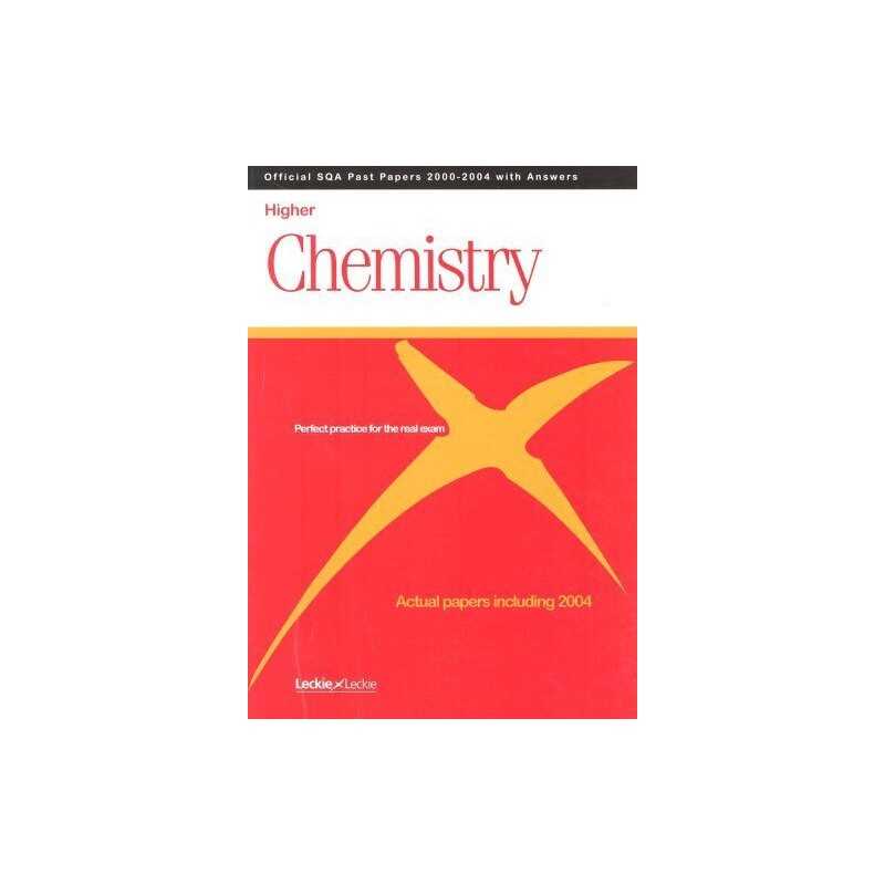CHEMISTRY HIGHER SQA PAST PAPERS (Official Sqa Past Paper Higher) Paperback Book