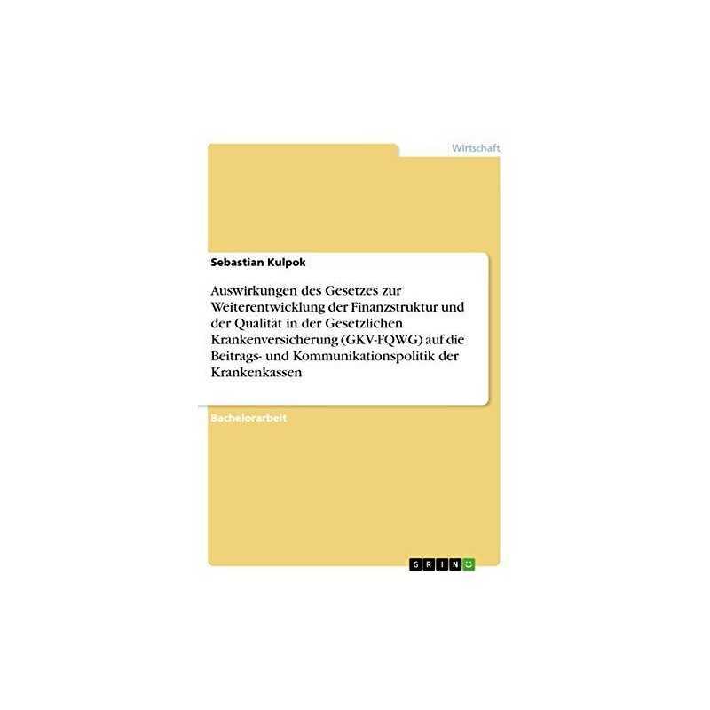 Auswirkungen des Gesetzes zur Weite..., Kulpok, Sebasti