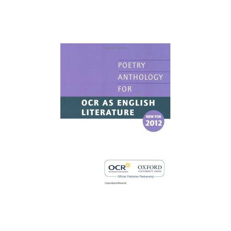 AS Poetry Anthology for OCR 2012-2014 Paperback Book