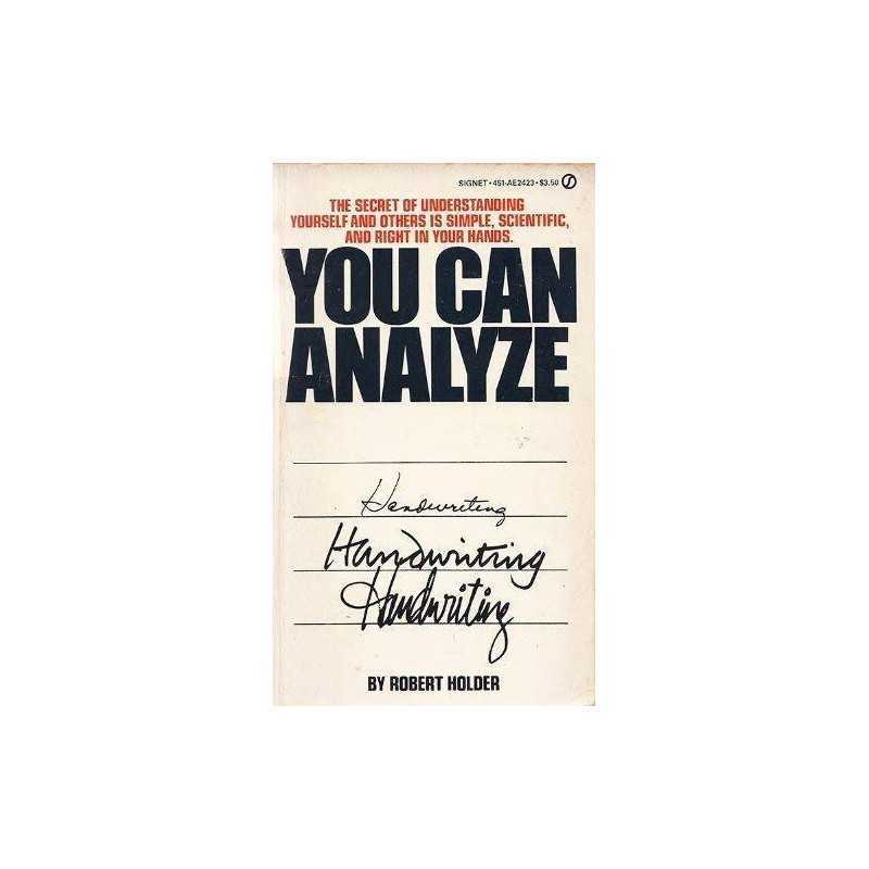 Holder Robert : You Can Analyze Hand..., Holder, Robert