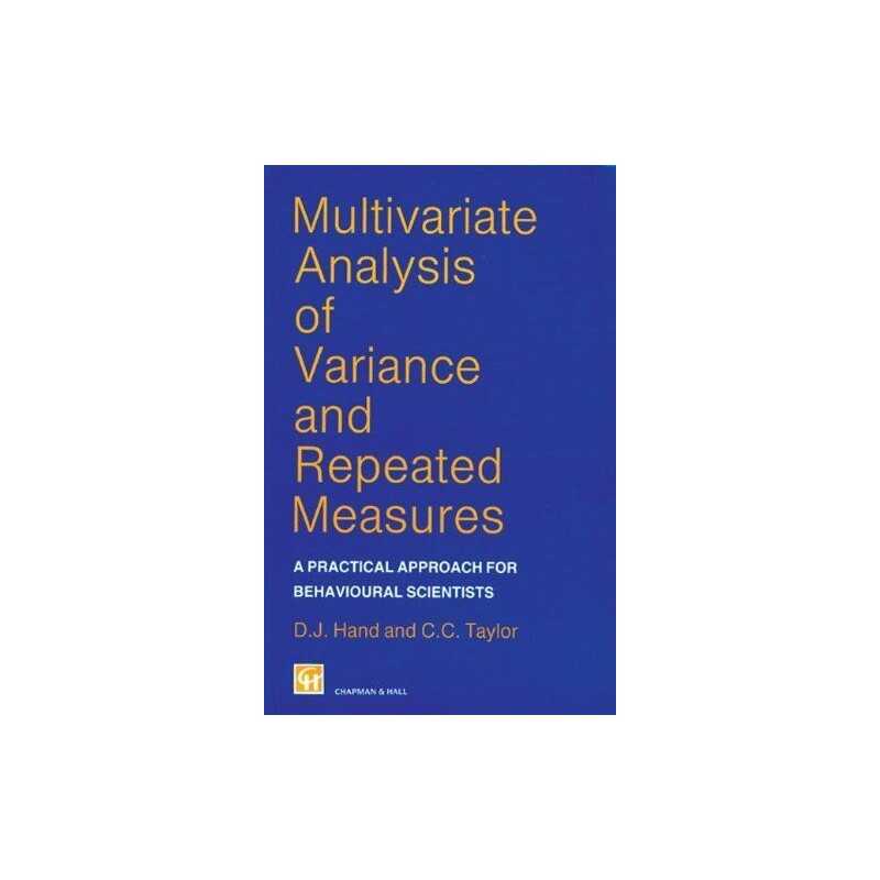 Multivariate Analysis of Variance and ..., Taylor, C.C.