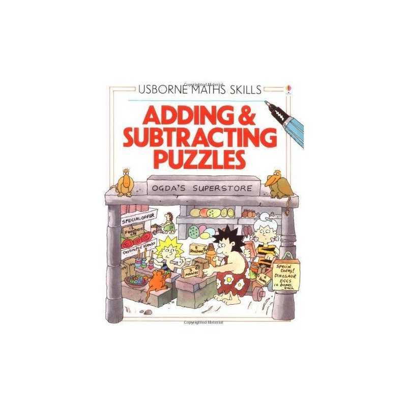 Adding and Subtracting Puzzles (Usborne Mathematic... by Round, Graham Paperback